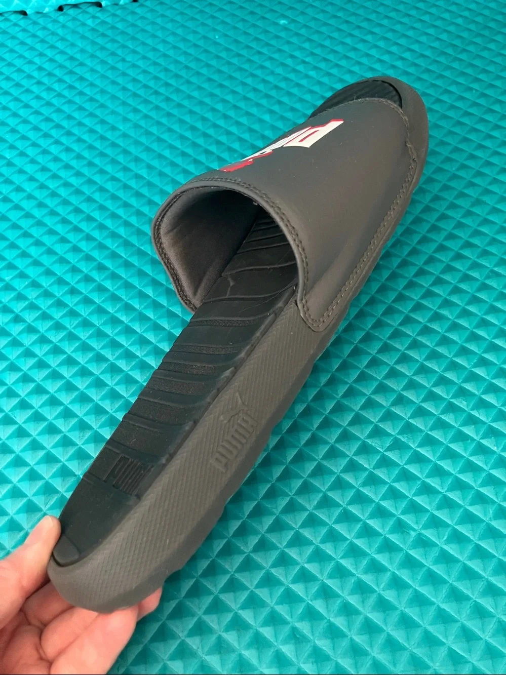 PUMA Mens Cool Cat Leap Slide Grey Sandals | 11